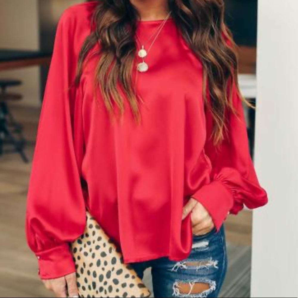 Red Blouse - Picture 2 of 3